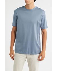 Aurélien - Aur1 Solid Cotton T-Shirt - Lyst