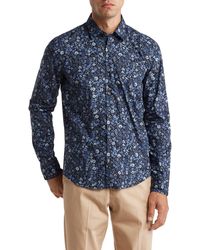 HUGO - Ermo Long Sleeve Cotton Button-up Shirt - Lyst