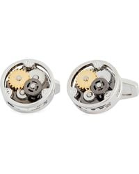 James Michael - Gear Round Cuff Links - Lyst