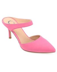 Journee Collection - Pointed Toe Slip-On Pumps - Lyst