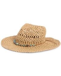 Steve Madden - Kristy Bead Trim Western Hat - Lyst