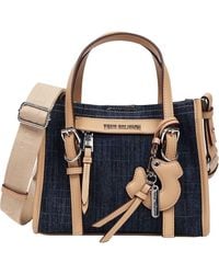 TRUE RELIGION - Denim Dangle Mini Tote - Lyst