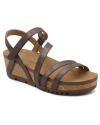 Adrienne Vittadini - Jingle Platform Wedge Sandal - Lyst