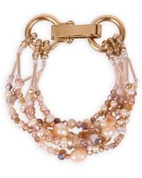 Saachi - Beaded Cluster Statement Bracelet - Lyst