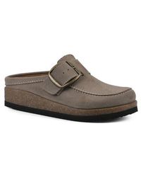 White Mountain - Suede Mule Clogs - Lyst