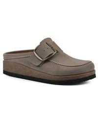 White Mountain - Suede Mule Clogs - Lyst