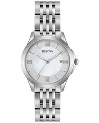 Bulova - Mother Of Pearl Dial Bracelet Watch, 28Mm - Lyst