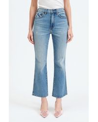 DAZE - Soho High Waist Ankle Flare Jeans - Lyst