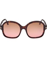Tom Ford - Hanley 57mm Butterfly Sunglasses - Lyst
