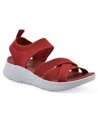 White Mountain - Charry Knit Sandal - Lyst