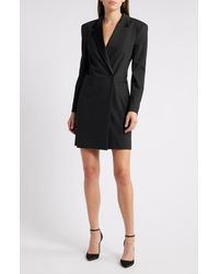 BOSS - Dackea Long Sleeve Blazer Minidress - Lyst