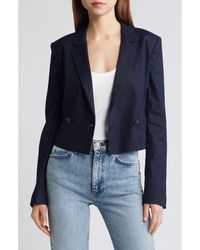 Rag & Bone - Josie Linen Blend Blazer - Lyst