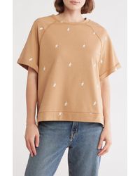 Wishlist - Star Embroidered Terry Top - Lyst