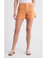 Wit & Wisdom - Skyrise Dolphin Hem Denim Shorts - Lyst