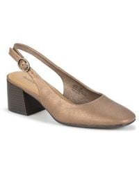 BareTraps - Ester Block Heel Slingback Pump - Lyst