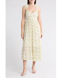Blu Pepper - Floral Maxi Dress - Lyst