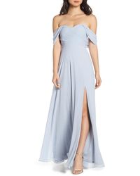 sequin hearts cold shoulder long dress