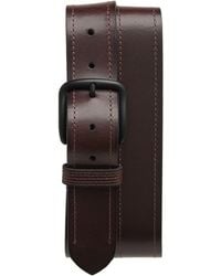 Frye - Stitched Leather Belt - Lyst