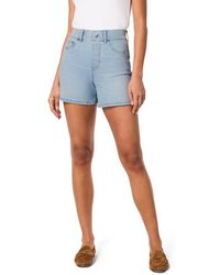 Spanx - Pull-On High Waist Denim Shorts - Lyst