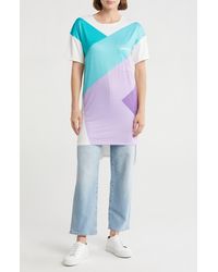 Go Couture - High Low Tunic T-Shirt Dress - Lyst