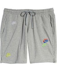 nike grey sweatshorts
