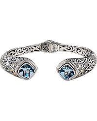 Samuel B. - 18K & Sterling Bangle - Lyst