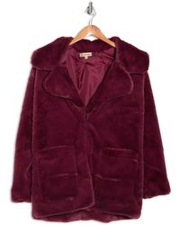 democracy faux fur jacket