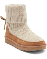 UGG - Classic Mini Cable Knit Bootie - Lyst