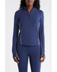 90 Degrees - Tennis Interlock Half Zip Pullover - Lyst