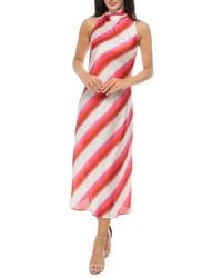 Isaac Mizrahi New York - Funnel Neck A-Line Midi Dress - Lyst