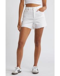 DAZE - Bottom Line High Waist Distressed Denim Cutoff Shorts - Lyst