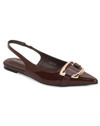 BERNESS - Caeli Buckle Slingback Flat - Lyst