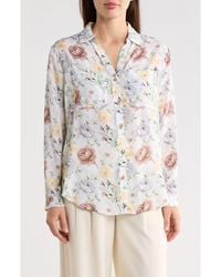 Tahari - Floral Button-Down Shirt - Lyst