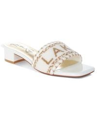 LONDON RAG - Vacay Babe Lake Como Beaded Slide Sandal - Lyst