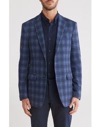 John Varvatos - Plaid Wool Sport Coat - Lyst