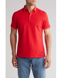 T.R. Premium - Tipped Short Sleeve Knit Polo - Lyst