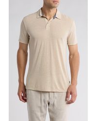 Lucky Brand - Linen Blend Polo Shirt - Lyst
