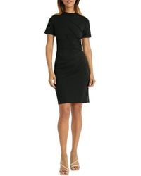 Maggy London - Mock Neck Short Sleeve Sheath Dress - Lyst