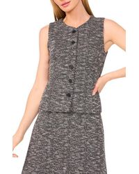 Halogen® - Tweed Knit Vest - Lyst