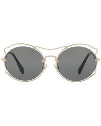 Miu Miu 59mm Oversized Sunglasses In 