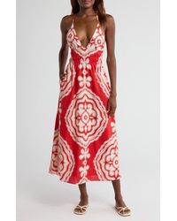 lemlem - Gete Linen Triangle Dress - Lyst
