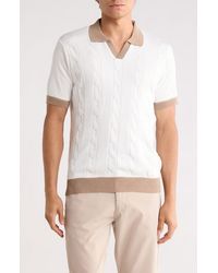 Tom Baine - Johnny Collar Knit Polo Sweater - Lyst
