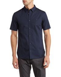 AllSaints - Riviera Short Sleeve Button-up Shirt - Lyst