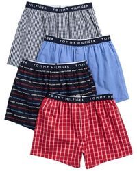 Tommy Hilfiger - Assorted 4-Pack Cotton Boxers - Lyst