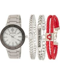 TRUE RELIGION - Logo Bracelet Watch & Bracelets Set, 43Mm - Lyst