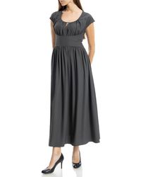 Max Studio - Front Keyhole Maxi Dress - Lyst