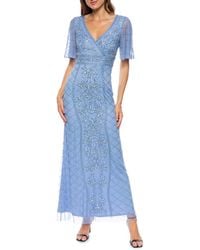 Marina - Bead Embellished Gown - Lyst