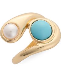 Nordstrom Rack - Stone & Faux Pearl Ring - Lyst