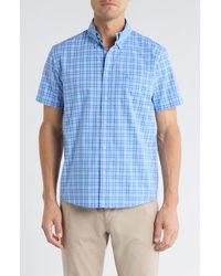 Brooks Brothers - Seasonal Patterns Check Short Sleeve Button Front Shirt - Lyst