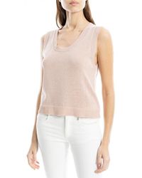 Max Studio - Knit Shell Top - Lyst